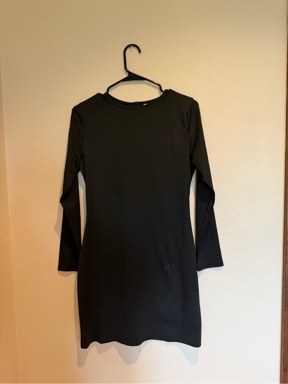 Amazon Black Mini Dress with Long Sleeves